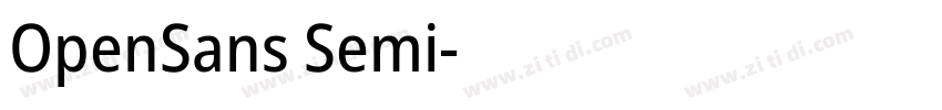 OpenSans Semi字体转换
